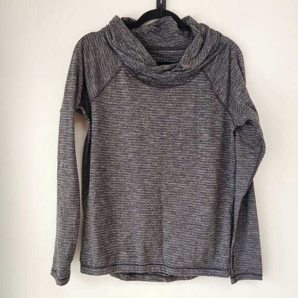 Lululemon Cowl Neck Pullover Sweatshirt Grey Long Sleeve Stretch Women's M - Picture 1 of 6